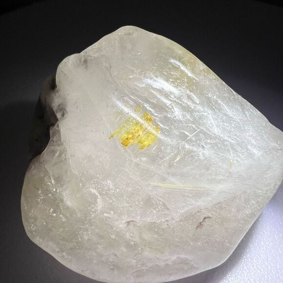 Golden Rutilated Quartz Crystal Freeform (#4) - Picture 12 of 13